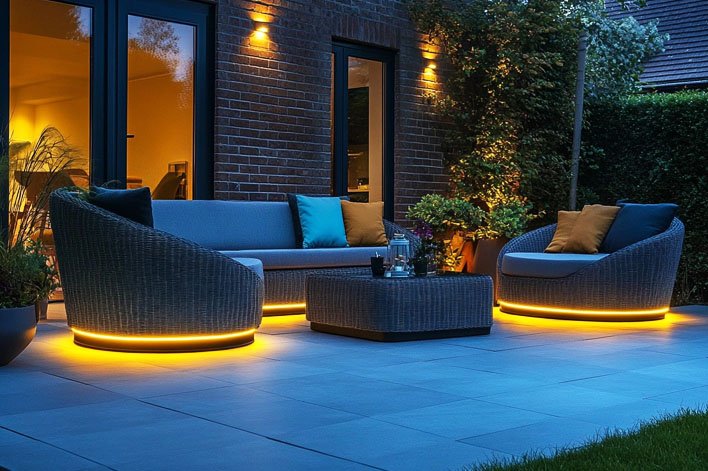 Éclairage et Mobilier Extérieur  à Casablanca bouskoura dar bouaaza